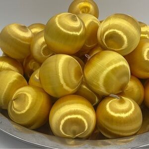 Satin thread ornaments | tree Ornaments | thread satin Christmas Balls  | 40 pcs
